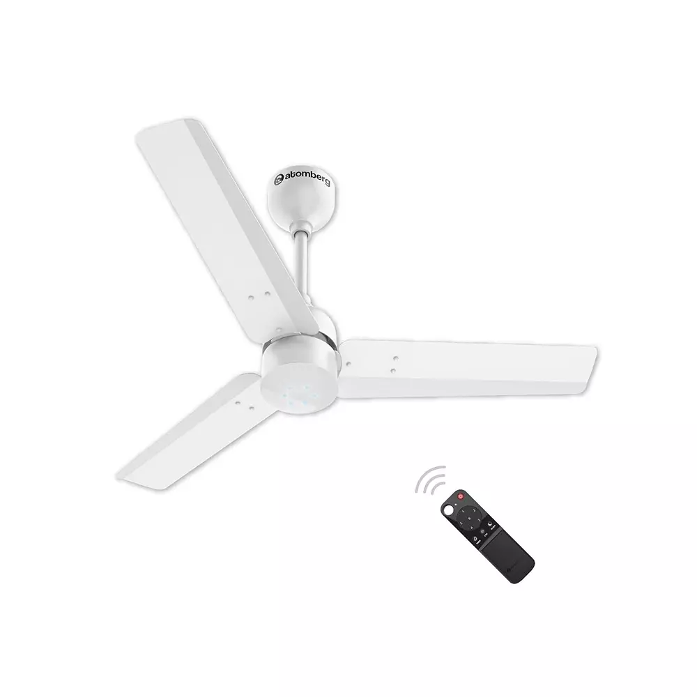 Atomberg Renesa Gloss White 900 mm Ceiling Fan With Remote Control