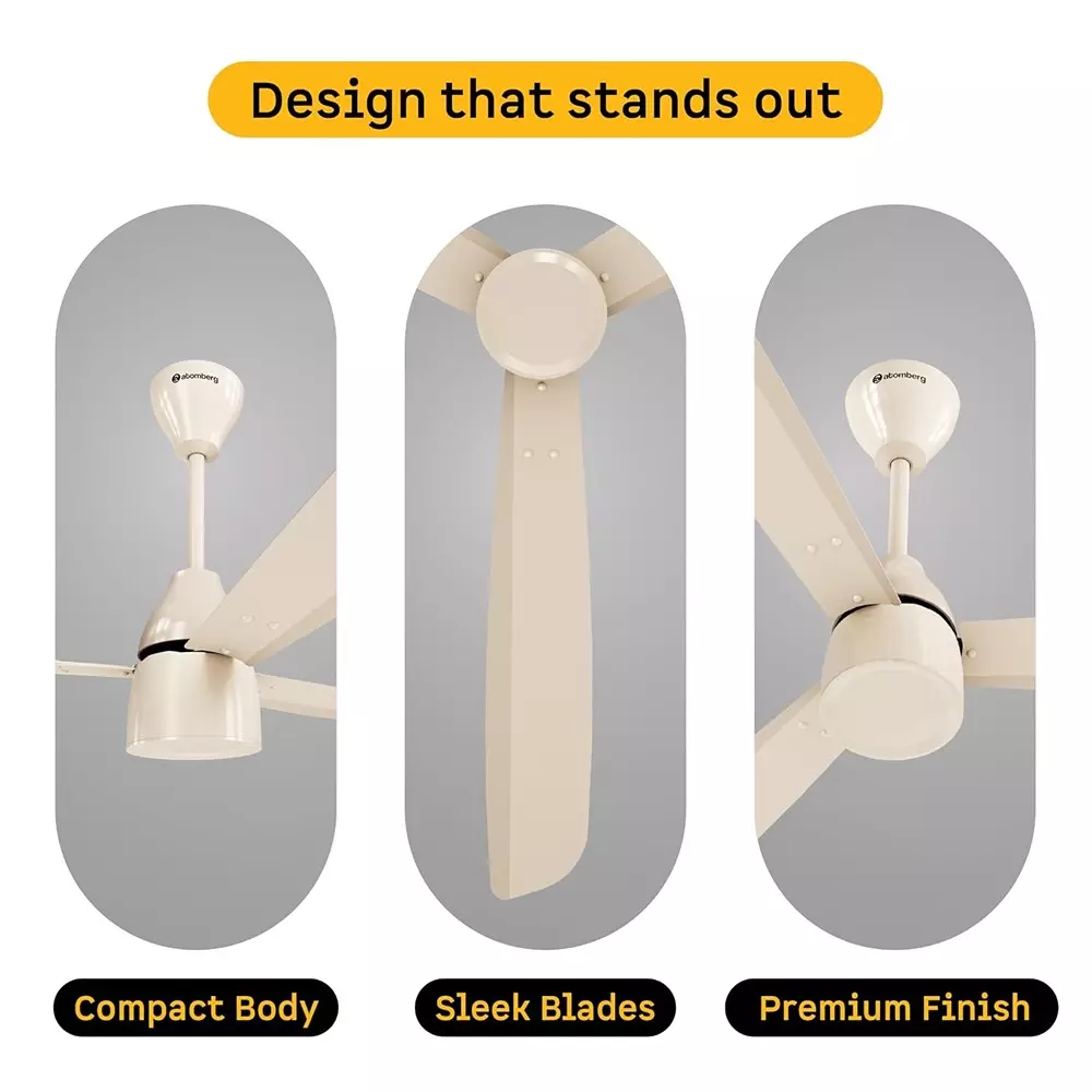 Atomberg Renesa Prime Regulator Seasand Ivory 1200 mm Ceiling Fan With Remote