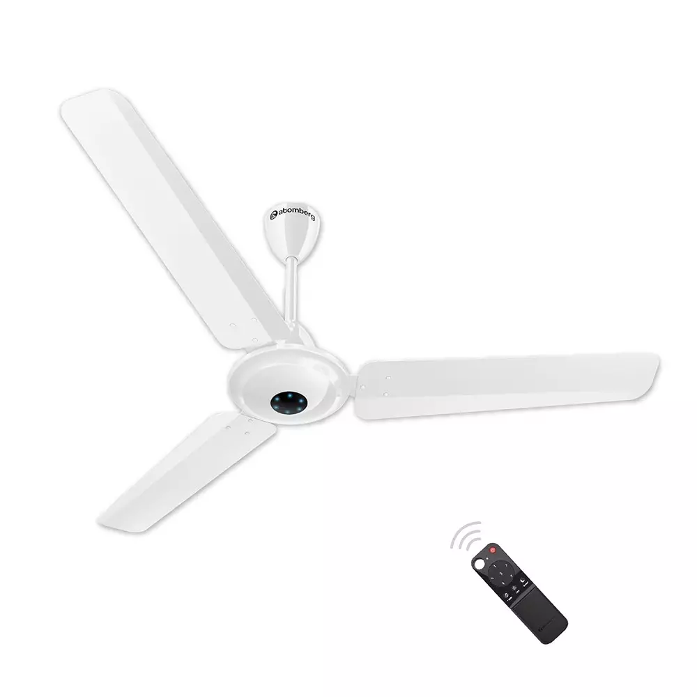 Atomberg Ikano Gloss White 1200 mm Ceiling Fan With Remote