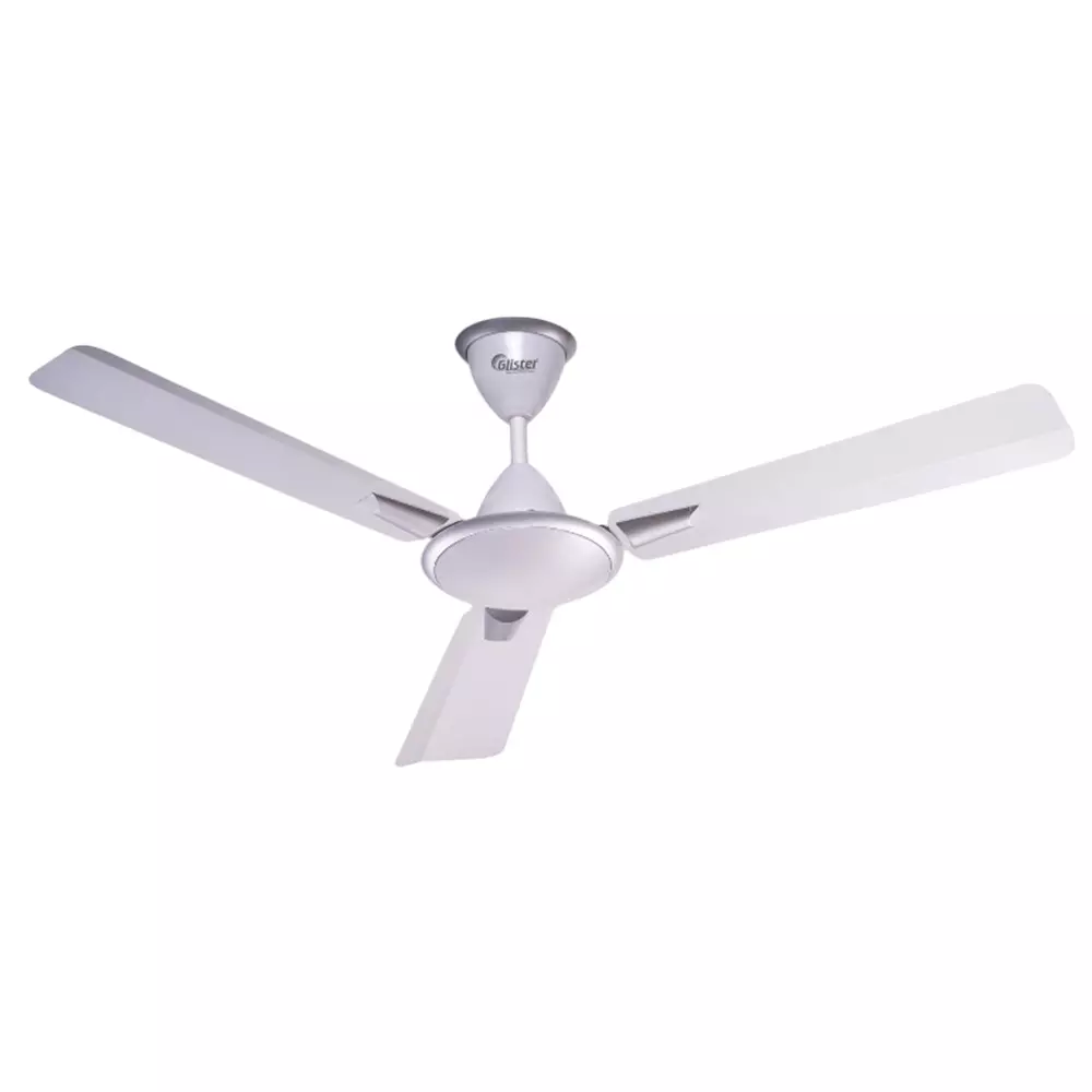 Glister Blossom 75 W Ceiling Fan 900 mm (35 inch) Sweep Size 400 RPM Aluminium Pearl White