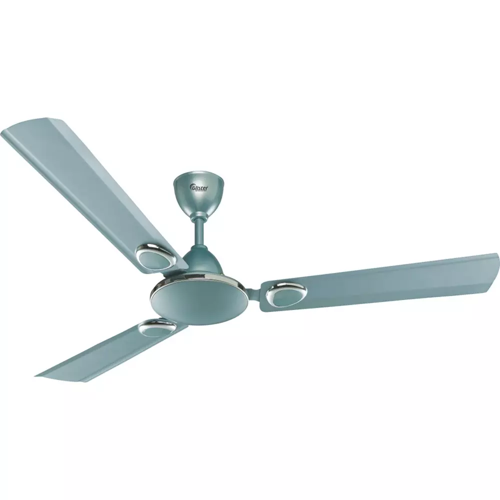 Glister Aster 75 W Ceiling Fan 900 mm (35 inch) Sweep Size 400 RPM Aluminium Beach Blue