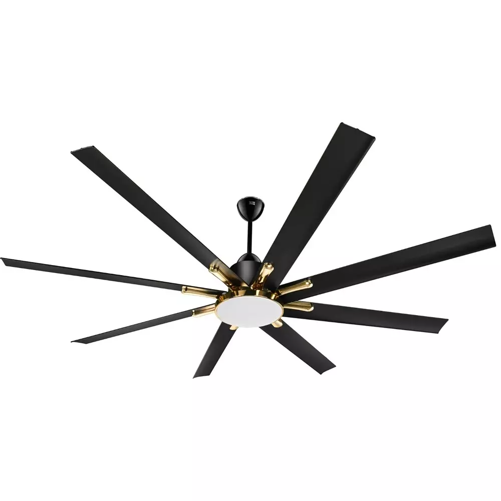 Kuhl Ceiling Fan Polariz Gold-72 1800 mm Sweep Size 35 W 8 Blades Black color