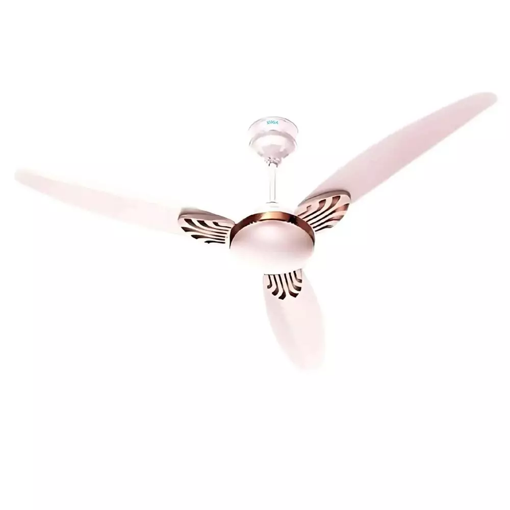 XUGA Ceiling Fan 220 CMM Air Flow BLDC Motor 3 Blades 380 RPM 1200 mm Sweep Size 5 Star Rating Ivory Color, Nimbus F5I