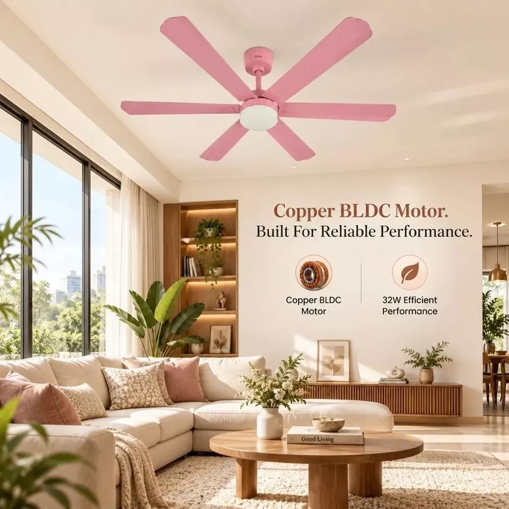xuga-ceiling-fan-210-cmm-air-flow-bldc-motor-6-blades-320-rpm-1200-mm-sweep-size-5-star-rating-pink-color-zephyr-f1l