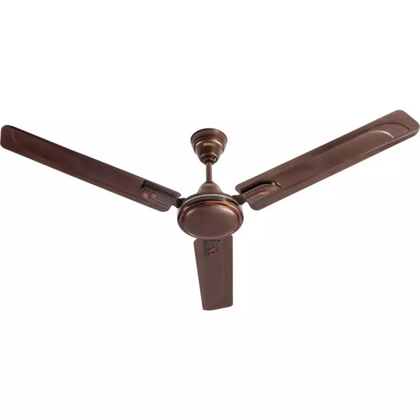 Usha AiroStrong Curve Ceiling Fan 3 Blades 80 W 1200 mm 390 RPM Speed, Metallic Baker's Brown