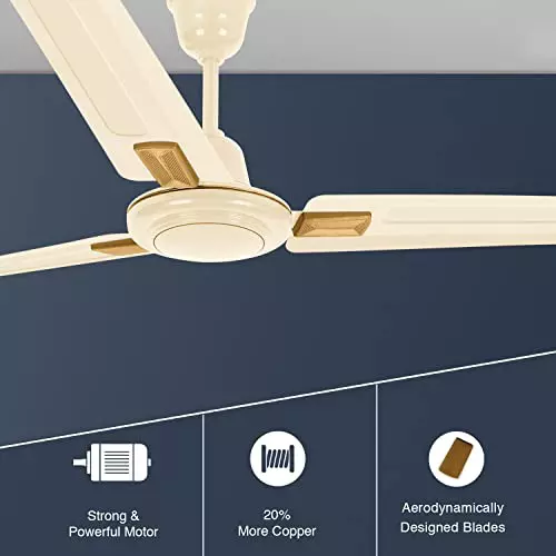 RR Signature RAPID DECO Ceiling Fan Pearl Cream 1200 mm Sweep 400 RPM