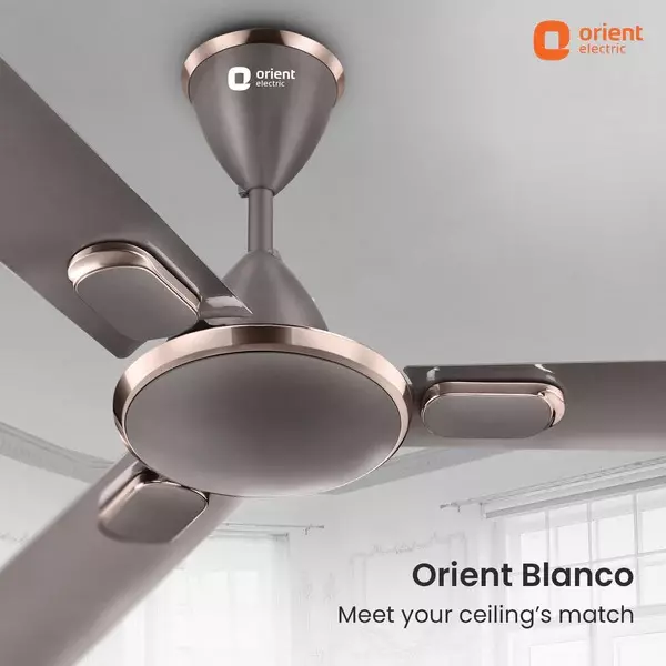 Orient Deco Blanco Ceiling Fan Magma Grey 1200 mm 55 W 3 Blades 370 RPM