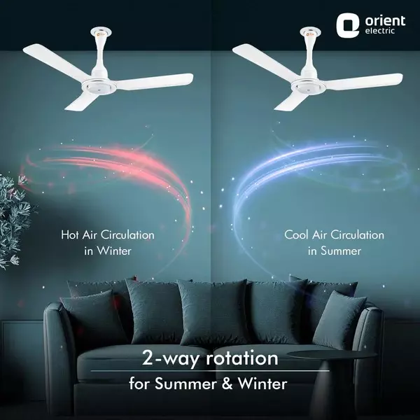 Orient BLDC Deco I Float IoT Ceiling Fan White 1200 mm 32 W 3 Blades 330 RPM