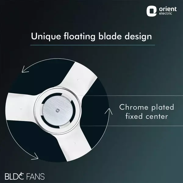 Orient BLDC Deco I Float IoT Ceiling Fan White 1200 mm 32 W 3 Blades 330 RPM