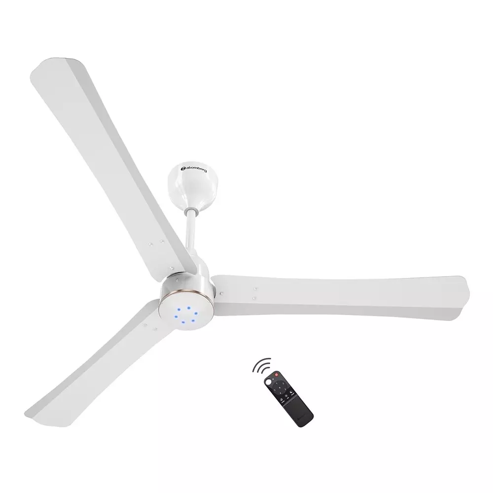 Atomberg Renesa Halo (All Smart) Gloss White Gold Ring 900 mm Ceiling Fan With Remote Control