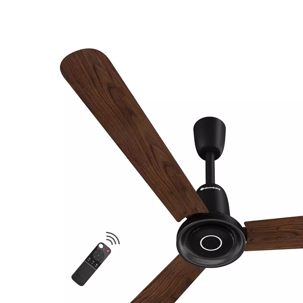 Atomberg Studio Nexus Smart Dark Walnut (Wooden) 900 mm Ceiling Fan With Remote