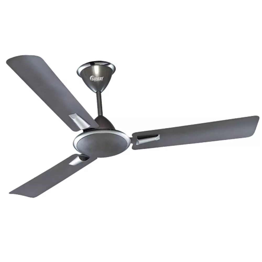 Glister Blossom 75 W Ceiling Fan 1200 mm (47 inch) Sweep Size 400 RPM Aluminium Grey