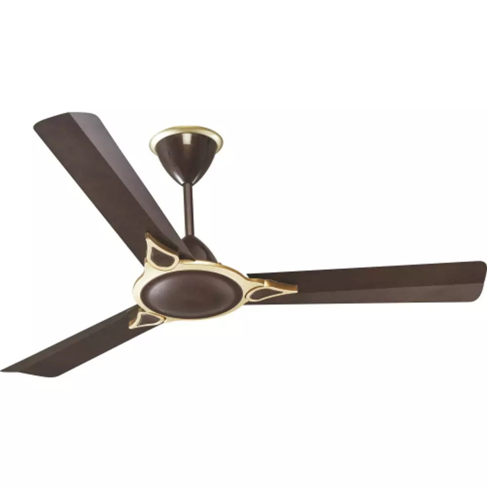Glister Tulip 75 W Ceiling Fan 600 mm (23 inch) Sweep Size 400 RPM Aluminium Dark Chocolate
