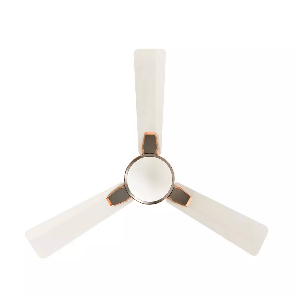 Crompton Aura Prime Anti-Dust Ceiling Fan 1200 mm (48 inch) Sweep Size Duratech Technology Pearl White Gold Color