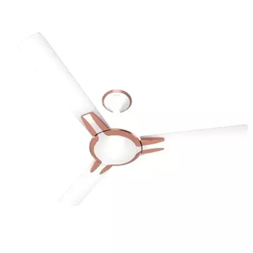 Polycab Ceiling Fans 1200 mm Sweep Elanza Neo Snow White Rose Gold