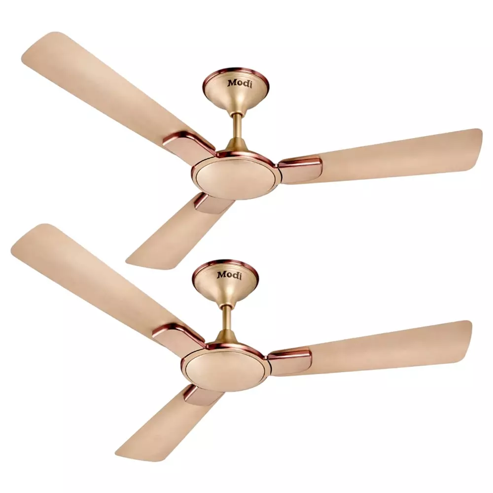 Modi Entaliya Decorative Ceiling Fan 1200 mm Golden Color, 48-Entaliya-Gold-PK2 (Pack of 2)