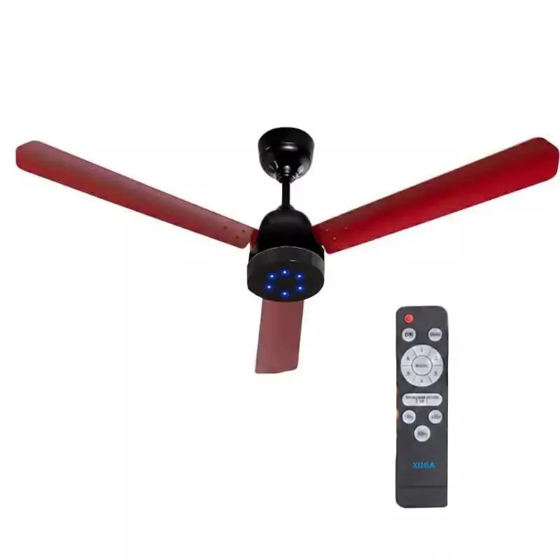 XUGA Ceiling Fan 220 CMM Air Flow BLDC Motor 3 Blades 380 RPM 1200 mm Sweep Size 5 Star Rating Red Color, Aether F7R-D