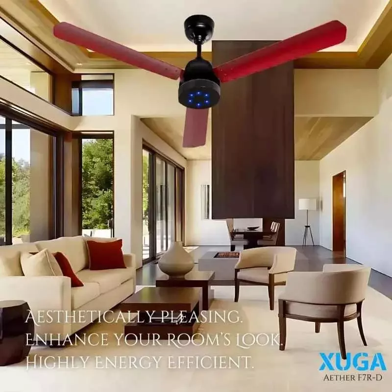 xuga-ceiling-fan-220-cmm-air-flow-bldc-motor-3-blades-380-rpm-1200-mm-sweep-size-5-star-rating-red-color-aether-f7r-d