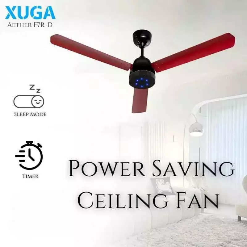 xuga-ceiling-fan-220-cmm-air-flow-bldc-motor-3-blades-380-rpm-1200-mm-sweep-size-5-star-rating-red-color-aether-f7r-d