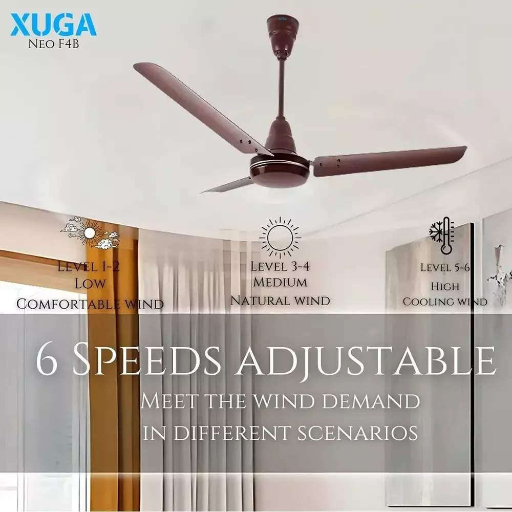 xuga-ceiling-fan-220-cmm-air-flow-bldc-motor-3-blades-380-rpm-1200-mm-sweep-size-5-star-rating-smoke-brown-color-neo-f4b
