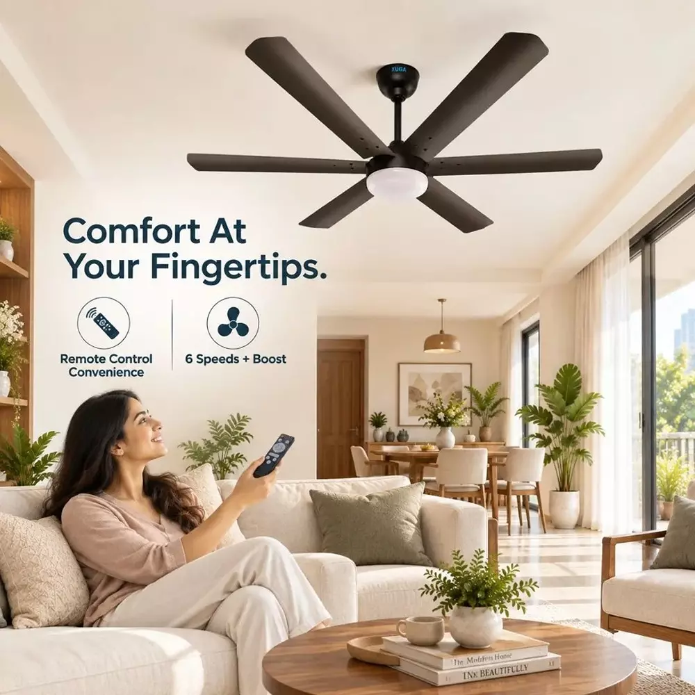xuga-ceiling-fan-210-cmm-air-flow-bldc-motor-6-blades-320-rpm-1200-mm-sweep-size-5-star-rating-smoke-brown-color-zephyr-f1b