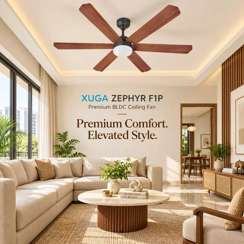 xuga-ceiling-fan-210-cmm-air-flow-bldc-motor-6-blades-320-rpm-1200-mm-sweep-size-5-star-rating-oakwood-color-zephyr-f1p