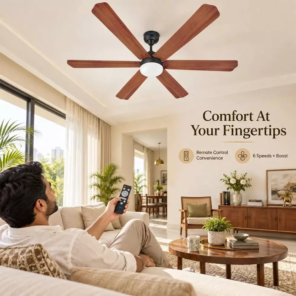 xuga-ceiling-fan-210-cmm-air-flow-bldc-motor-6-blades-320-rpm-1200-mm-sweep-size-5-star-rating-oakwood-color-zephyr-f1p