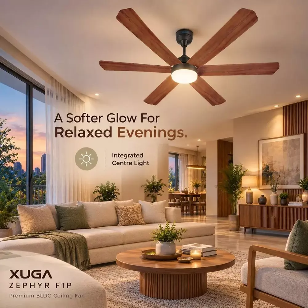 xuga-ceiling-fan-210-cmm-air-flow-bldc-motor-6-blades-320-rpm-1200-mm-sweep-size-5-star-rating-oakwood-color-zephyr-f1p