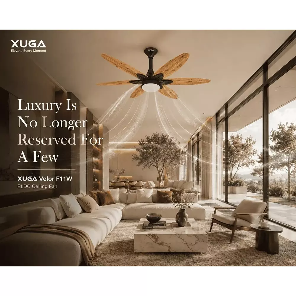 xuga-ceiling-fan-210-cmm-air-flow-bldc-motor-6-blades-320-rpm-1200-mm-sweep-size-wooden-color-velor-f11w