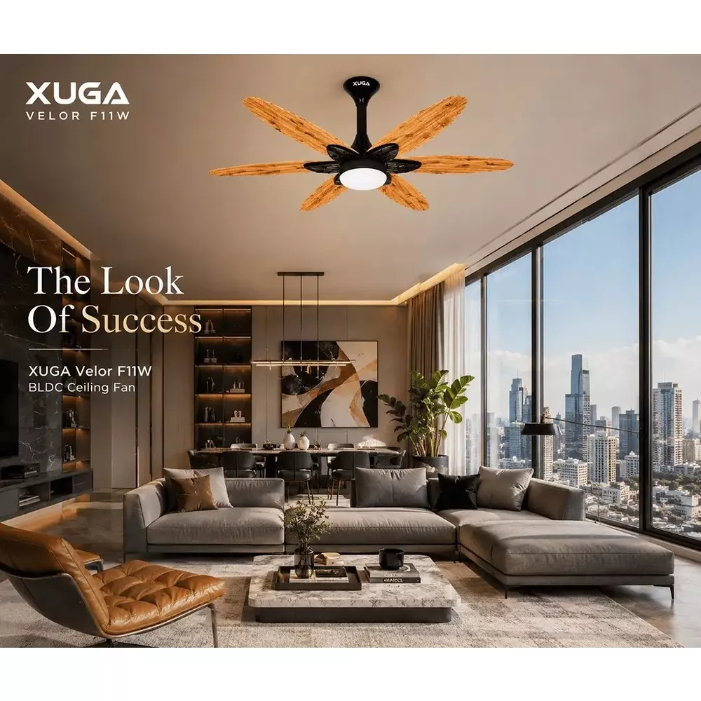 xuga-ceiling-fan-210-cmm-air-flow-bldc-motor-6-blades-320-rpm-1200-mm-sweep-size-wooden-color-velor-f11w