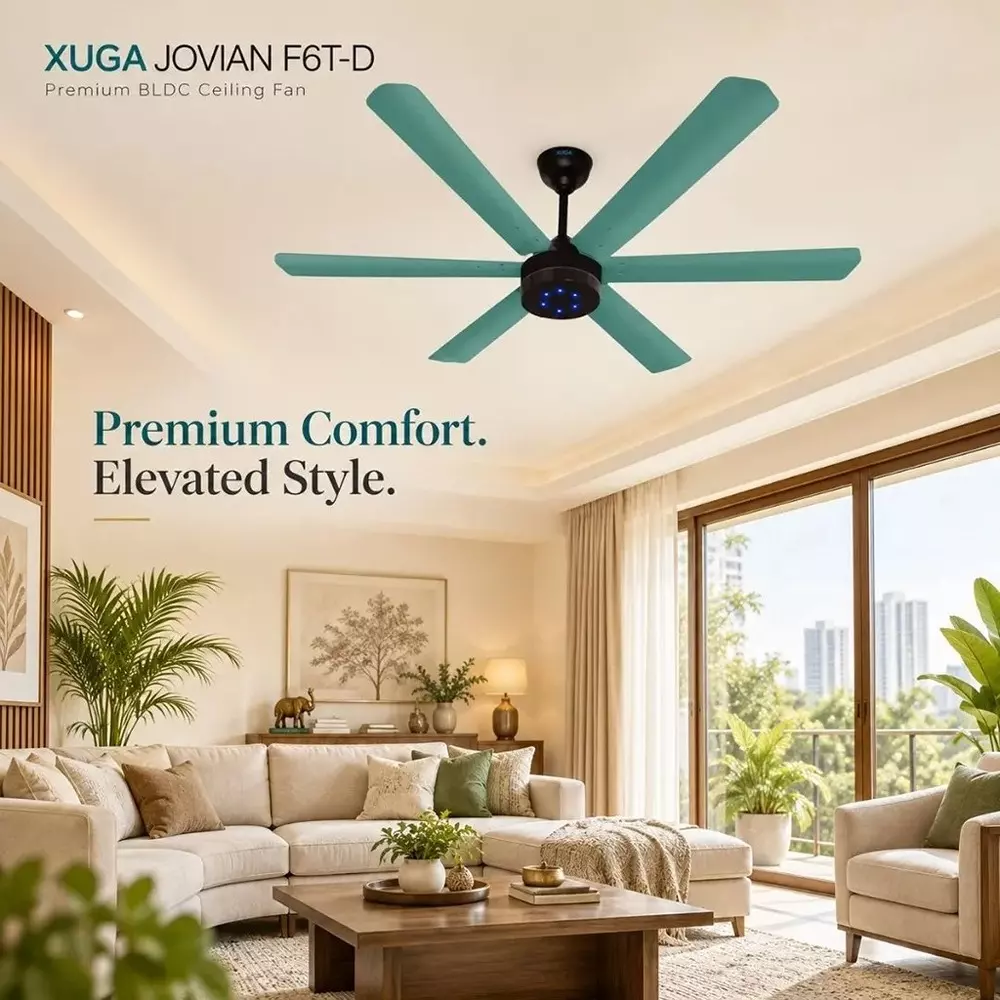 xuga-ceiling-fan-210-cmm-air-flow-6-blades-320-rpm-1200-mm-sweep-size-teal-dual-color-jovian-f6t-d