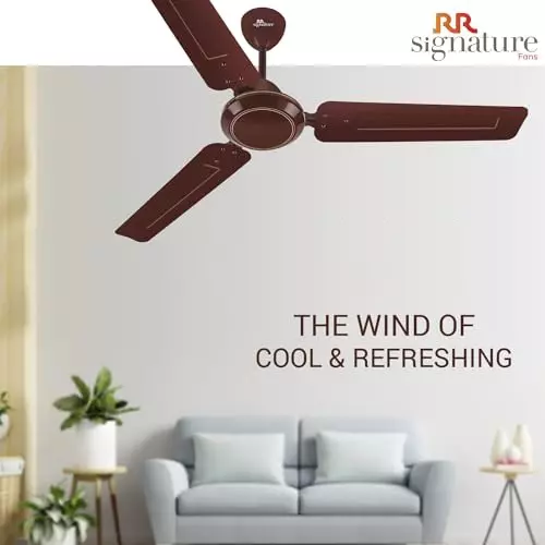 RR Signature JOSH Ceiling Fan Brown 1200 mm Sweep 390 RPM