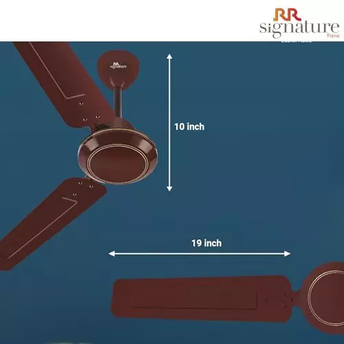 RR Signature JOSH Ceiling Fan Brown 1200 mm Sweep 390 RPM