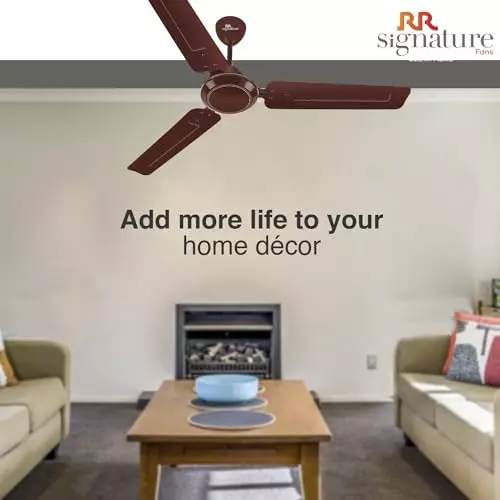RR Signature JOSH Ceiling Fan Brown 1200 mm Sweep 390 RPM