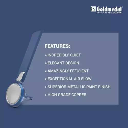Goldmedal Senora Ceiling Fan Cobalt Silver 1200 mm, SCFP300948MQCSI