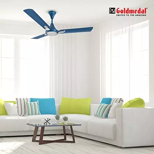 Goldmedal Senora Ceiling Fan Cobalt Silver 1200 mm, SCFP300948MQCSI