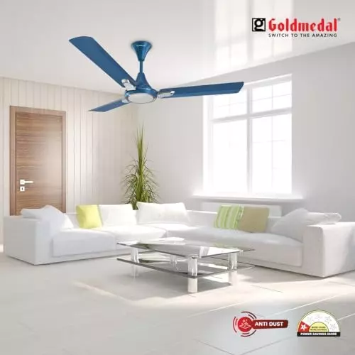 Goldmedal Senora Ceiling Fan Cobalt Silver 1200 mm, SCFP300948MQCSI