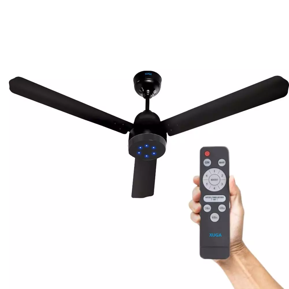 XUGA Aether F7B Premium Smart Ceiling Fan With Remote 380 RPM Speed 100% Copper Motor 28 W Smoke Brown