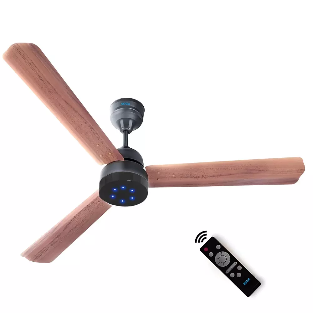 XUGA Aether F7D Premium Smart Ceiling Fan With Remote 380 RPM Speed 100% Copper Motor 28 W Black