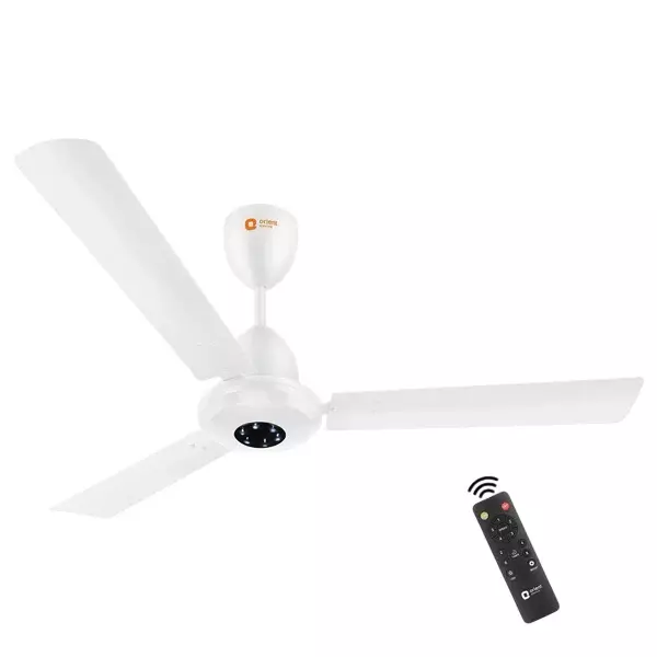 Orient BLDC Basic I-Falcon Ceiling Fan with Light & Remote White 1200 mm 32 W 3 Blades 350 RPM