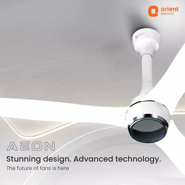 Orient BLDC Premium Aeon Antidust Ceiling Fan with Remote Pixel White 1200 mm 32 W 3 Blades 350 RPM