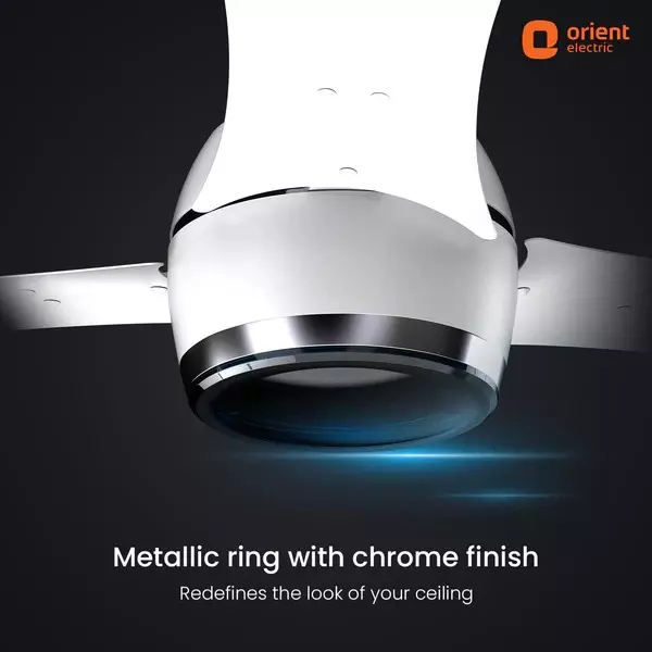 Orient BLDC Premium Aeon Antidust Ceiling Fan with Remote Pixel White 1200 mm 32 W 3 Blades 350 RPM