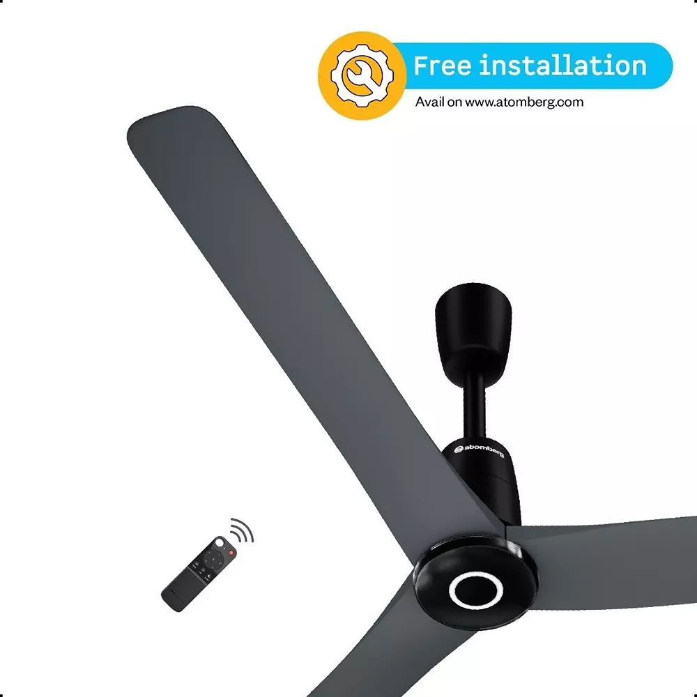 Atomberg Aris Contour (All Smart) Regent Grey 900 mm Ceiling Fan with Remote