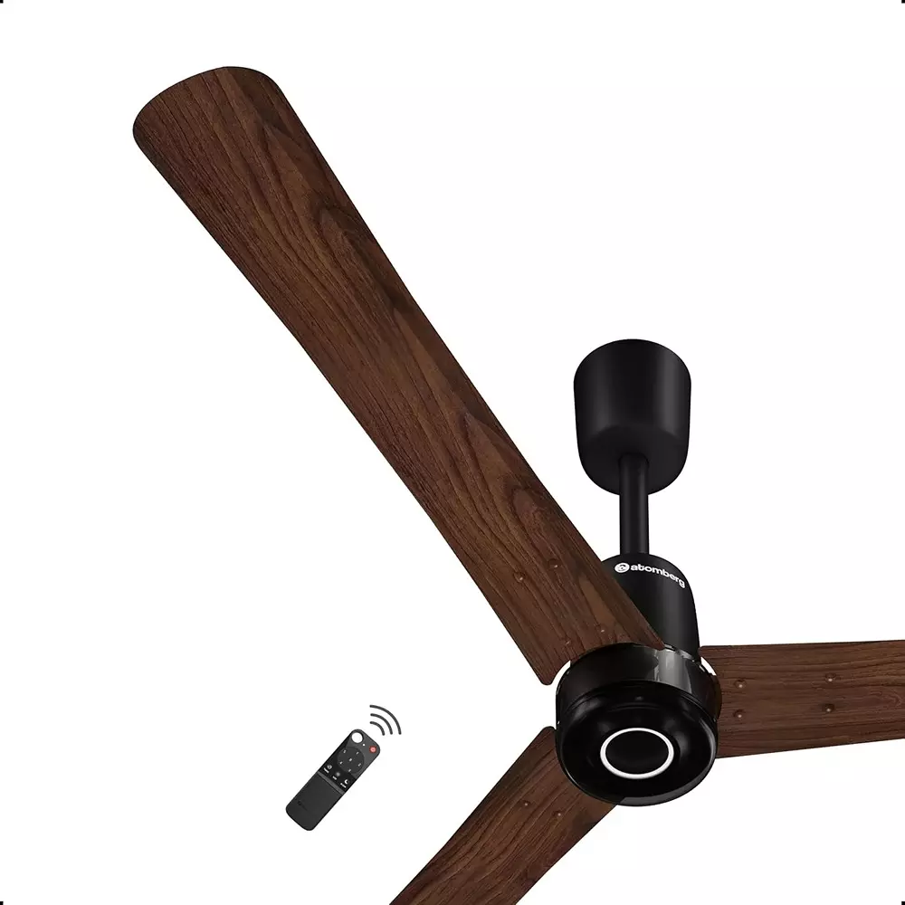 Atomberg Renesa Elite Smart Wooden (Dark Walnut) 1200 mm Ceiling Fan with Remote