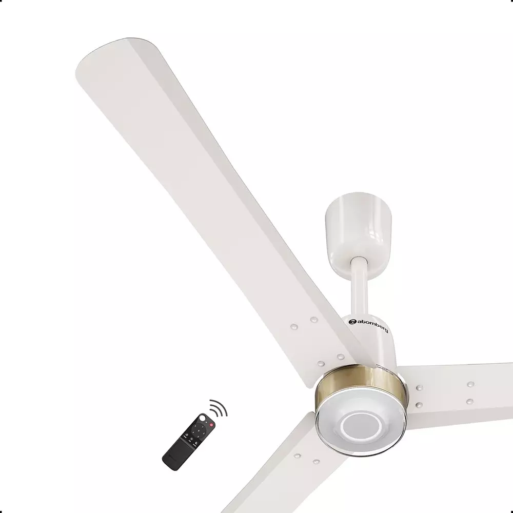 Atomberg Renesa Elite Smart Pearl White 900 mm Ceiling Fan with Remote