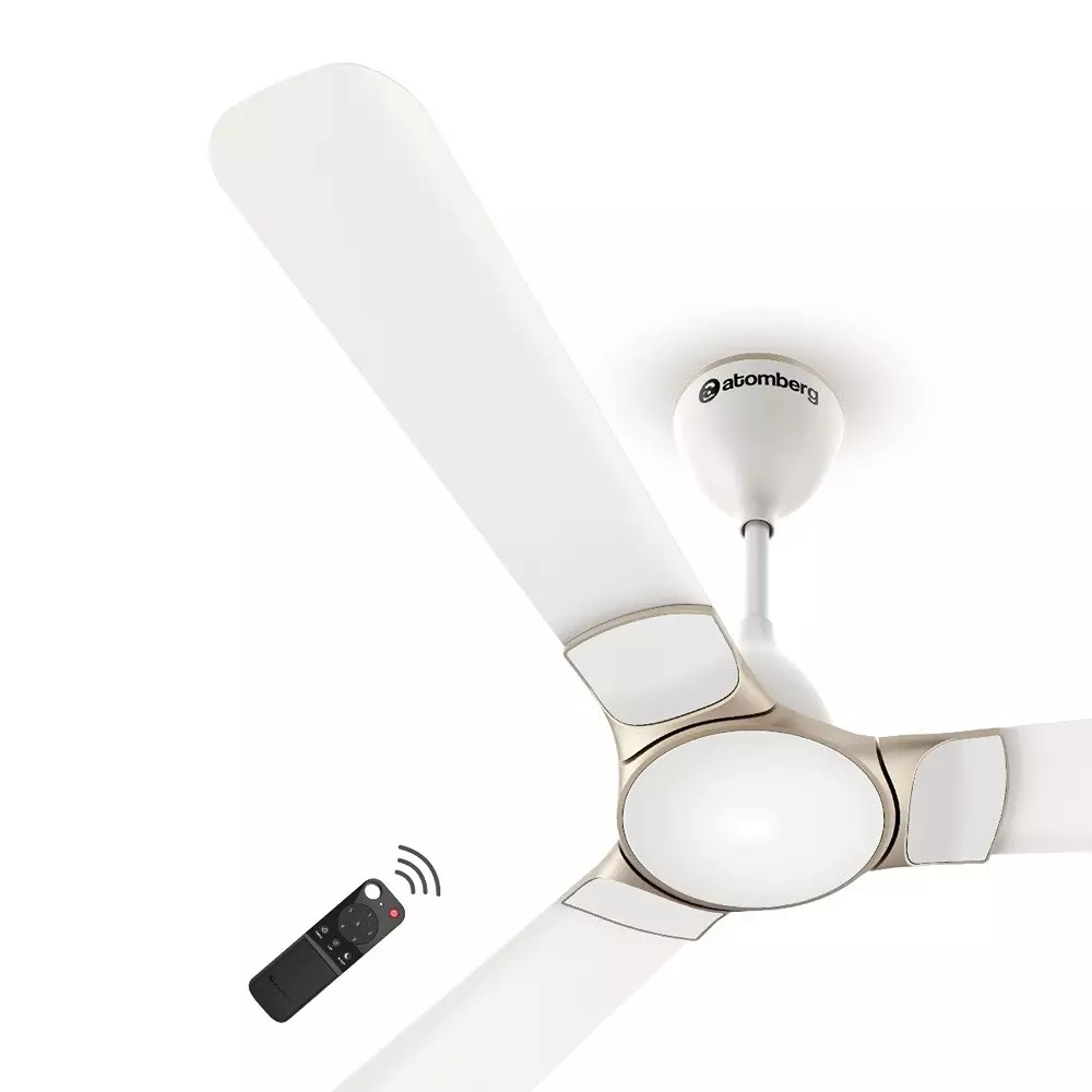 Atomberg Erica Nuvo Snow White 1200 mm Ceiling Fan With Remote