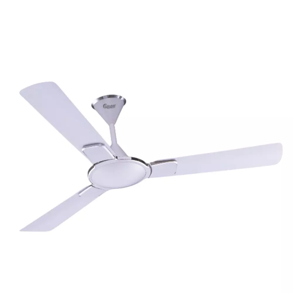 Glister Sunflower 75 W Ceiling Fan 1200 mm (47 inch) Sweep Size 400 RPM Aluminium Pearl White