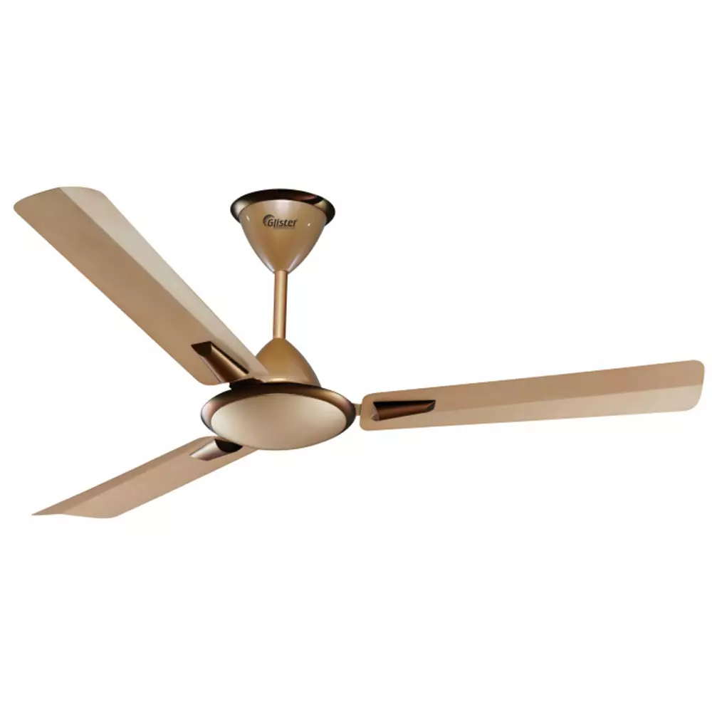 Glister Blossom 75 W Ceiling Fan 900 mm (35 inch) Sweep Size 400 RPM Aluminium Gelgold