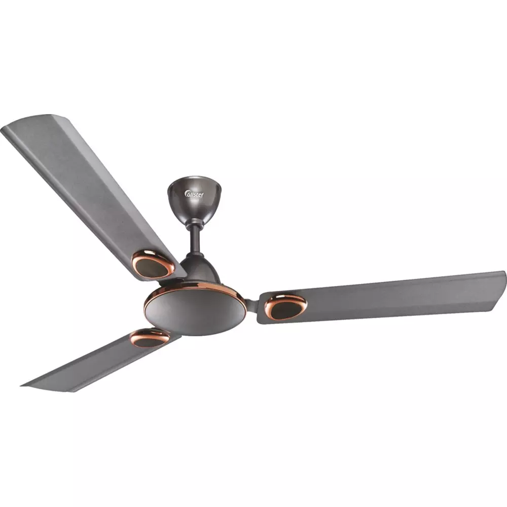 Glister Aster 75 W Ceiling Fan 600 mm (23 inch) Sweep Size 400 RPM Aluminium Mountain Grey