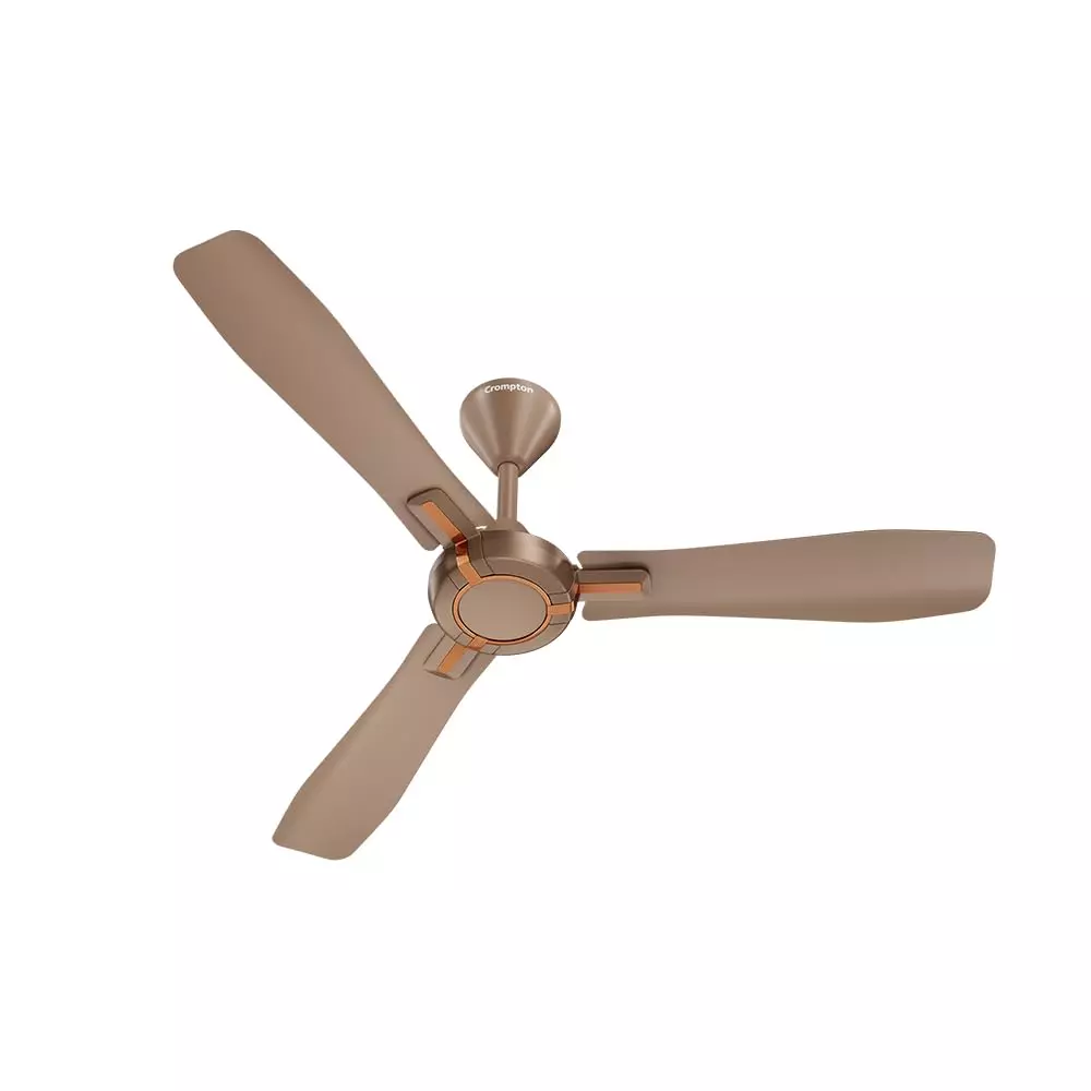 Crompton Highspeed Santos Anti-Dust Ceiling Fan 1200 mm (48 inch) Sweep Size Star Rated Tawny Brown Color